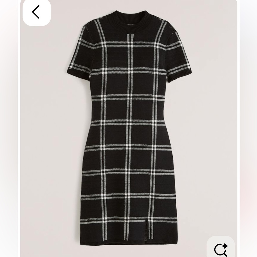 Abercrombie Windowpane Sweater Dress